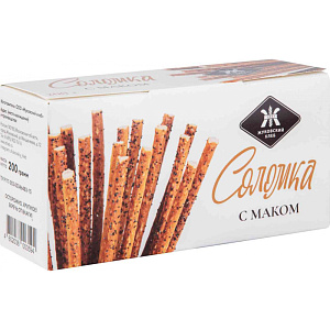 Соломка Жуковский хлеб с маком, 200г
