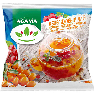 Чай облепиховый Agama с красной смородиной и имбирём, 250г