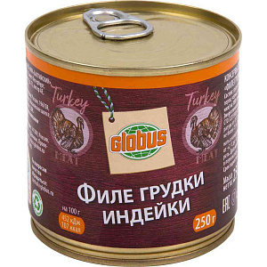 Грудка индейки филе Глобус, 250 г