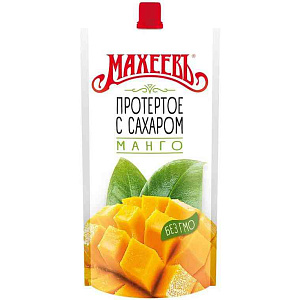 Манго протертое Махеевъ с сахаром, 300г