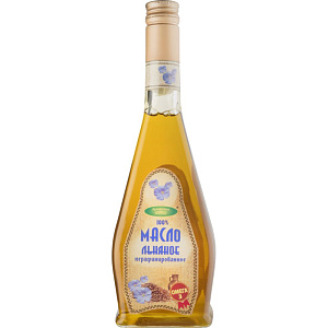 Масло льняное Ароматы жизни нерафинированное, 0,5л