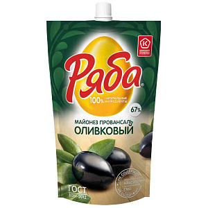 Майонез Провансаль Ряба оливковый 67%, 330г