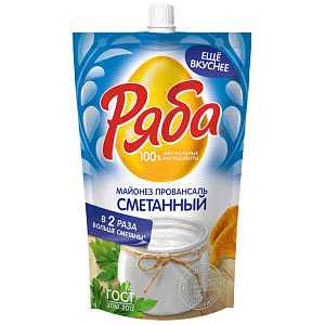 Майонез Провансаль Ряба сметанный 50,5%, 330г