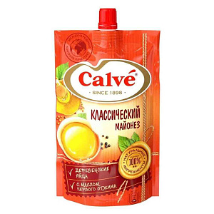 Майонез Calve Классический 50%, 400г