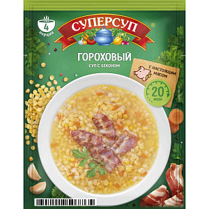 Суп гороховый Суперсуп с беконом, 70г