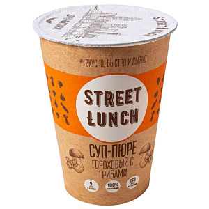 Суп-пюре гороховый Street Lunch с грибами, 50г