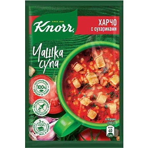 Харчо быстрорастворимый Кнорр Чашка Супа с сухариками, 13,7г