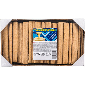 Трубочки хрустящие со вкусом сгущенного молока, 400г
