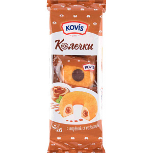 Колечки сдобные Kovis с варёной сгущёнкой, 240г
