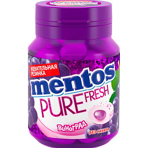 Жевательная резинка Mentos Pure Fresh вкус Виноград, 54г