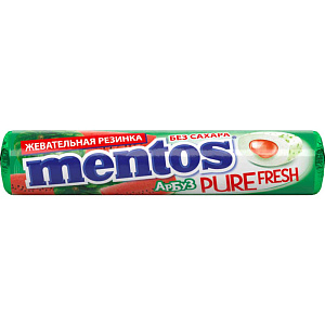 Жевательная резинка Mentos Pure Fresh вкус Арбуз, 15,5 г