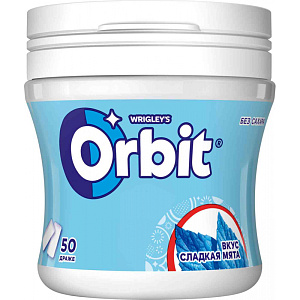 Жевательная резинка Orbit Сладкая мята, 68г
