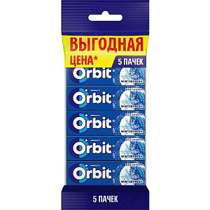 Жевательная резинка Orbit Winterfresh без сахара, 5×13,6 г