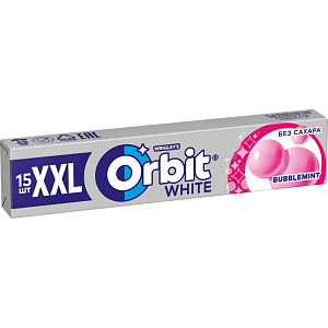 Жевательная резинка Orbit XXL Bubblemint, 20,4г