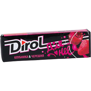 Жевательная резинка Dirol Клубника-черешня, 13,6г