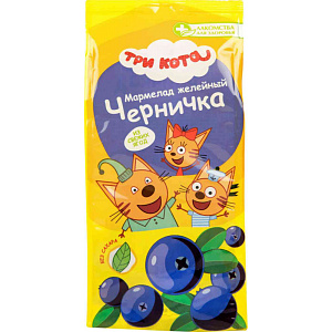 Мармелад желейный Лакомства для здоровья Три кота Черничка, 105г