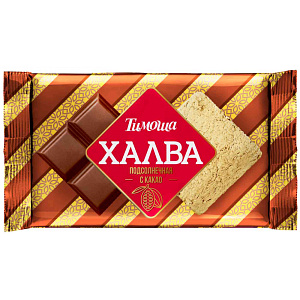 Халва подсолнечная Тимоша с какао, 250г