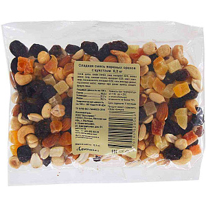 Cмесь из жареных орехов с цукатами Семушка сладкая, 300г