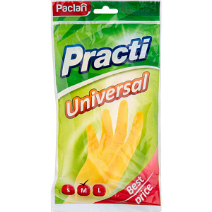 Перчатки резиновые Paclan Practi Universal, размер М