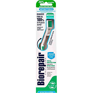 Зубная щётка антибактериальная Biorepair средней жёсткости, цвет в ассортименте