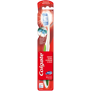 Зубная щетка средней жесткости Colgate Optic White