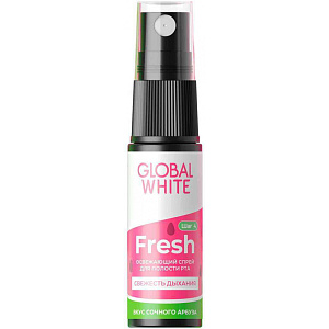 Спрей для полости рта освежающий Global White со вкусом арбуза, 15мл