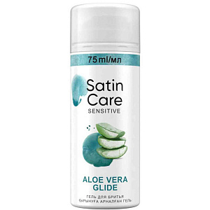 Гель для бритья Satin Care Sensitive Алое вера, 75 мл