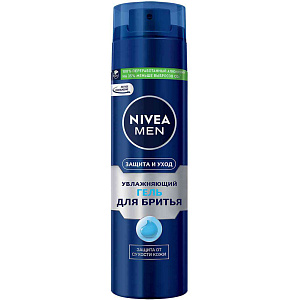 Гель для бритья NIVEA MEN Защита и уход увлажняющий, 200мл