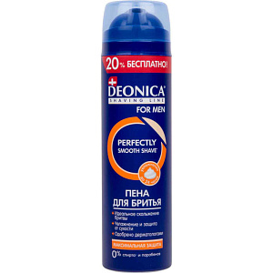 Пена для бритья Deonica Shaving line For Men Максимальная защита, 240мл