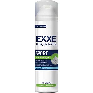 Пена для бритья тонизирующая Exxe Sport Energy, 200 мл