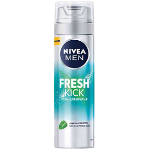Пена для бритья NIVEA MEN Fresh Kick Приятная свежесть, 200мл