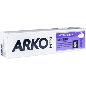 Крем для бритья Arko Men Sensitive для чувствительной кожи, 65 г