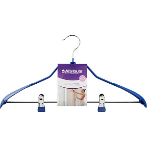 Вешалка для костюма Attribute Neo Blue с зажимами, 45см