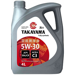 Масло моторное синтетическое TAKAYAMA 5W-30, 4л