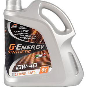 Масло моторное синтетическое G-Energy Synthetic 10W-40, 4л