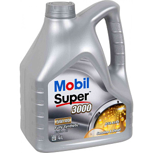 Масло моторное синтетическое Mobil Super 3000 5W-40 Acea A3/B4, 4л