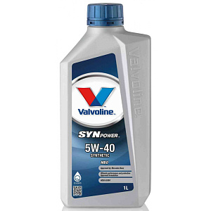 Масло моторное синтетическое Valvoline SynPower Motor Oil SAE 5W-40, 1л
