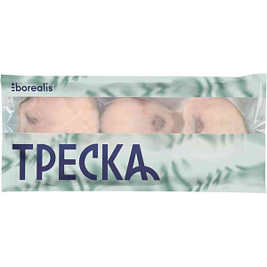 Треска атлантическая замороженная Borealis стейки, 600г