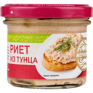 Риет из тунца Меридиан, 100г