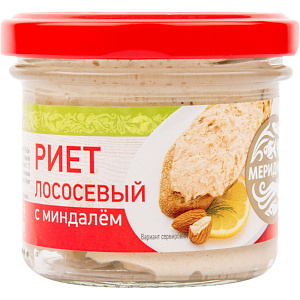 Риет лососёвый Меридиан с миндалем, 100г