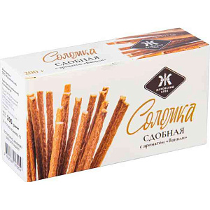 Соломка сдобная Жуковский хлеб c ароматом Ванили, 200г