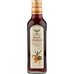 Масло подсолнечное Dial-Export рафинированное с добавлением концентрата масла облепихи, 0,25л