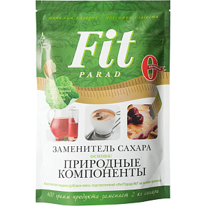 Заменитель сахара Fit Parad Природные компоненты, 400 г