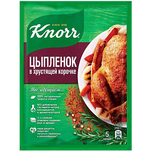 Приправа Кнорр На Второе Цыпленок в хрустящей корочке, 29г