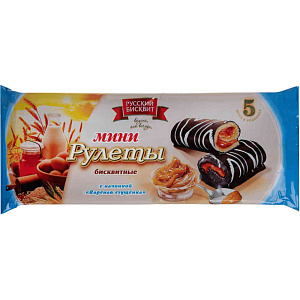 Рулет Русский бисквит Вареная сгущенка, 175г