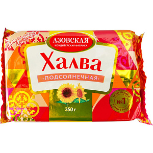 Халва подсолнечная Азовская кондитерская фабрика, 350г