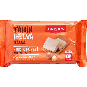 Халва Koska Кунжутная с пюре из фундука, 200г