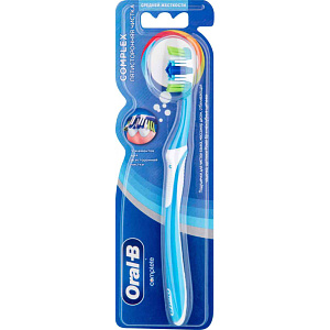 Зубная щётка Oral-B Complete Complex Пятисторонняя чистка средней жёсткости, цвета в ассортименте