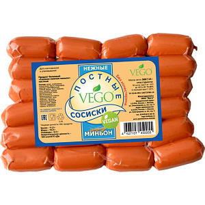 Сосиски миньоны Vego Нежные, 500г