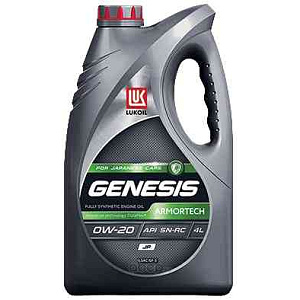 Масло моторное синтетическое Лукойл Genesis Armortech 0W-20, 4л